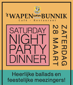 Wapen Saturday Night Party Dinner | 't Wapen van Bunnik